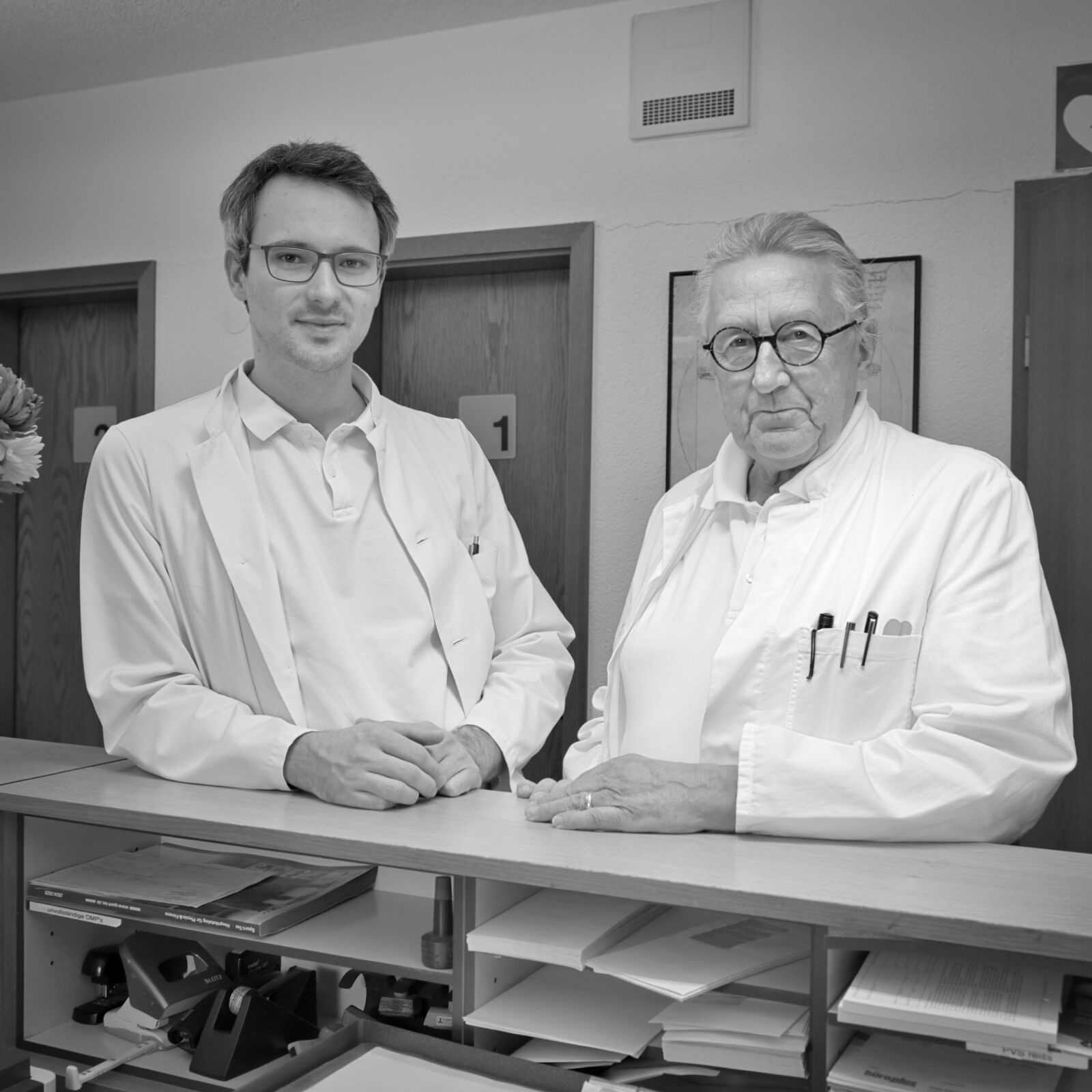 Dr. med. Klaus Dörflinger und Herr Renner